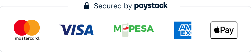 Secured payments by Paystack